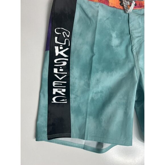 Quiksilver Boys Surfsilk Acid Wash 15" Boardshorts NWT Size 30/16 - Picture 7 of 10